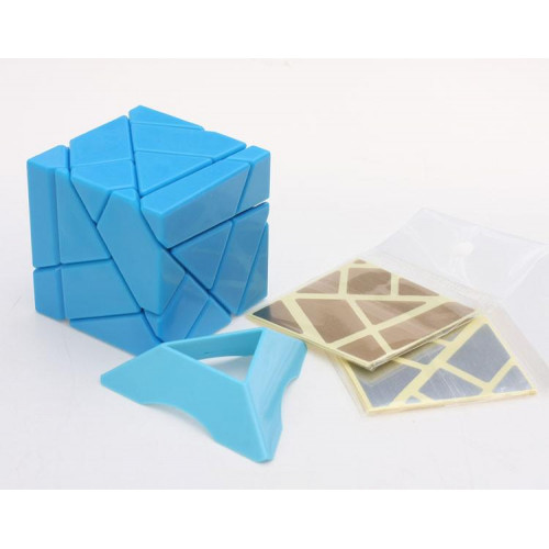 Ghost Cube 3x3 + Stickers Silver et Gold 2