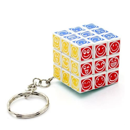 Smiling Faces cube Porte clefs