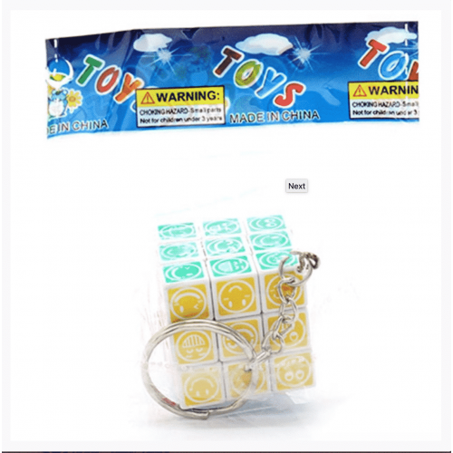Smiling Faces cube Porte clefs
