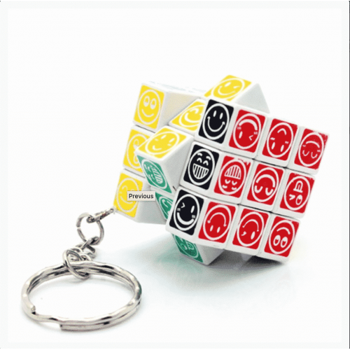 Smiling Faces cube Porte clefs