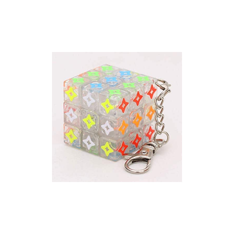 Mini Cube 3x3 Porte clefs Etoiles 35mm