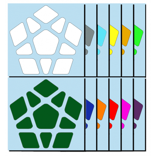 Stickers Megaminx Standards