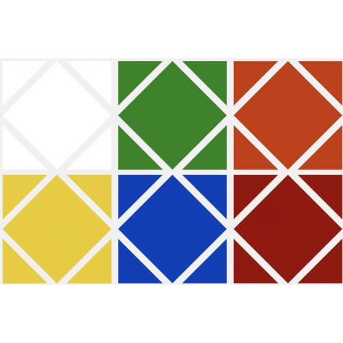 Stickers Qiyi Skewb Wingy