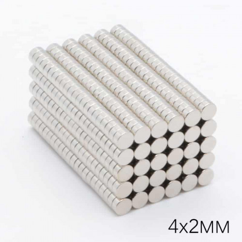 Aimants néodyme N42 4x2mm