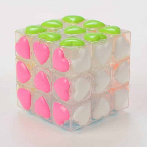 Cube 3x3 pastilles Coeurs