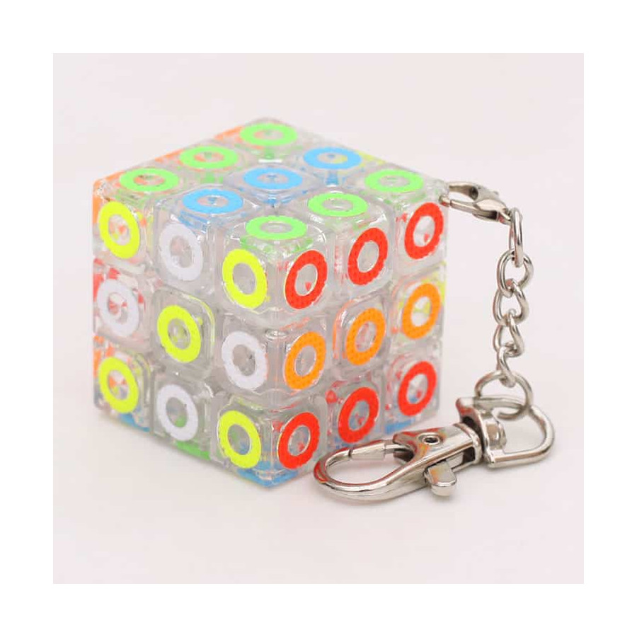 Mini Cube 3x3 Porte clefs Cercles