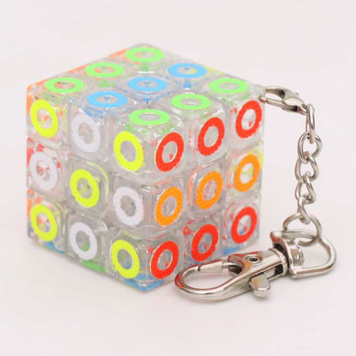 Mini Cube 3x3 Porte clefs Cercles
