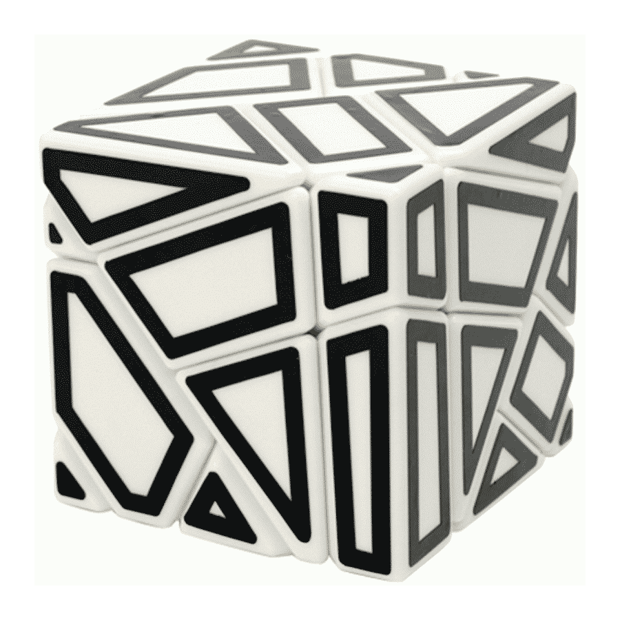 Ghost Cube 3x3 Blanc noir