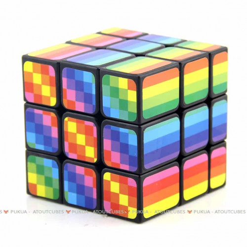 Inequilateral Cube rainbow 3x3