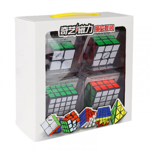 Pack Qiyi MS 4 cubes Magnetiques 2