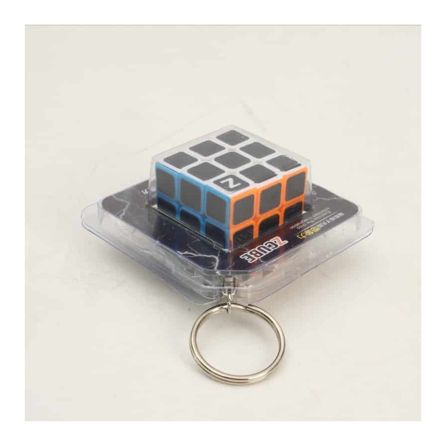 Porte clefs 3x3 fibre carbone