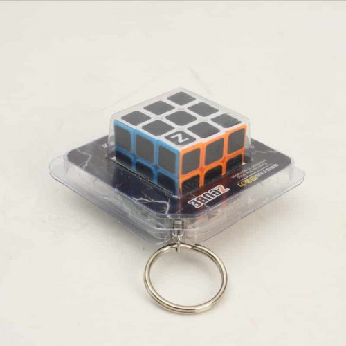 Porte clefs 3x3 fibre carbone