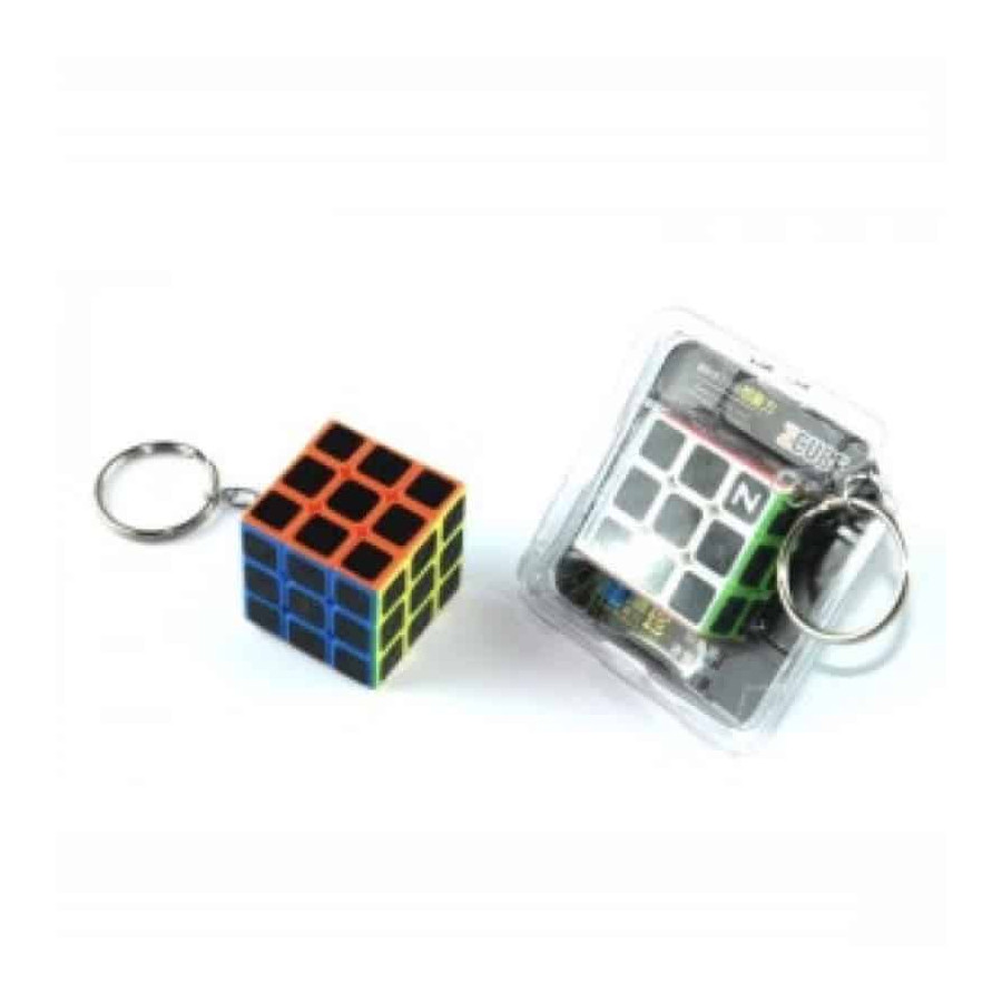 Porte clefs 3x3 fibre carbone