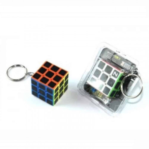 Porte clefs 3x3 fibre carbone