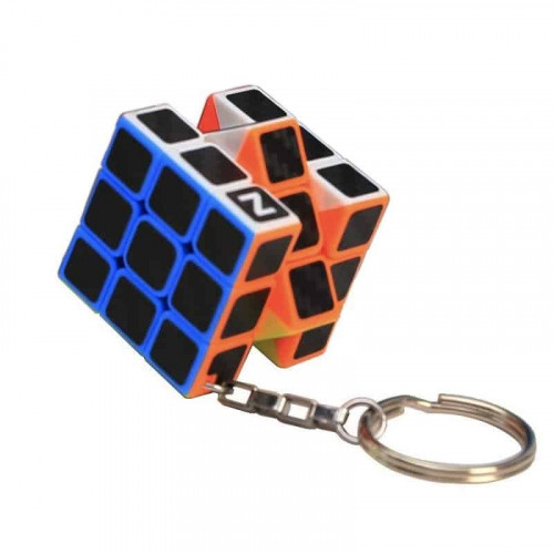 Porte clefs 3x3 fibre carbone