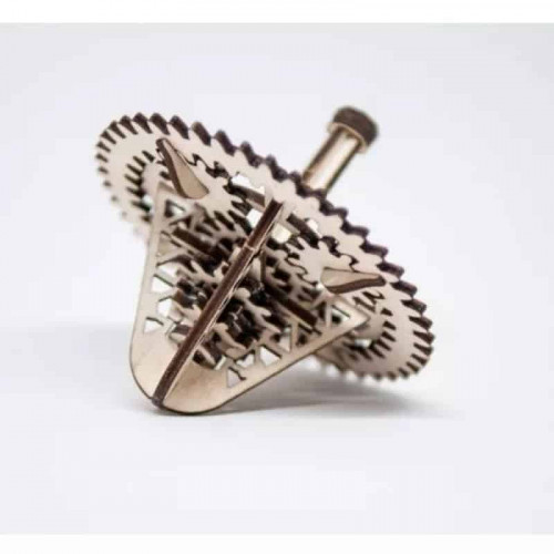 Toupie en bois Steampunk - Toupunk