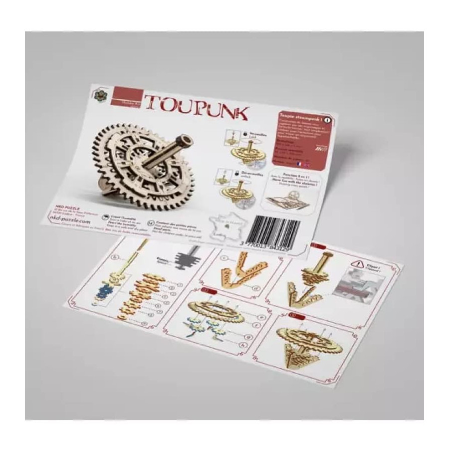 Toupie en bois Steampunk - Toupunk