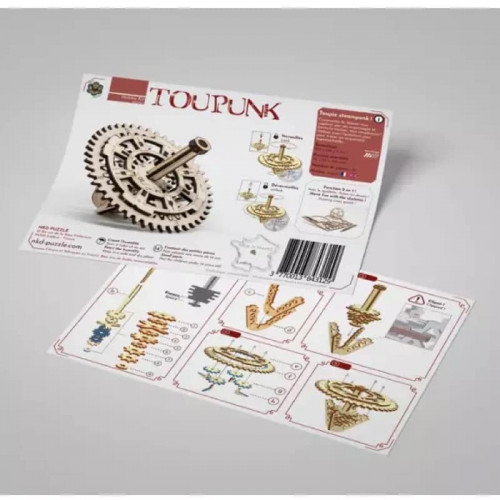 Toupie en bois Steampunk - Toupunk