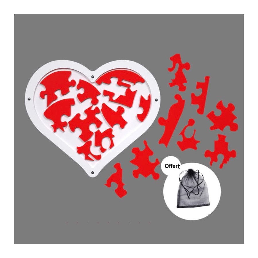 Puzzle Coeur I Love you