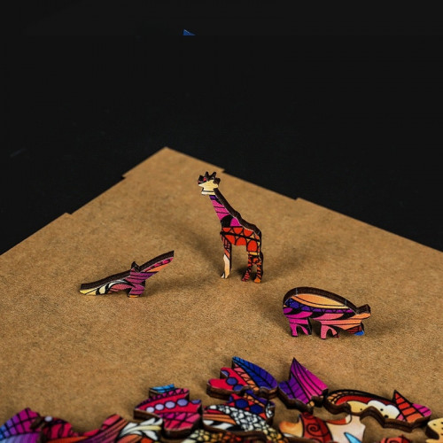 Puzzle animaux en bois Chat