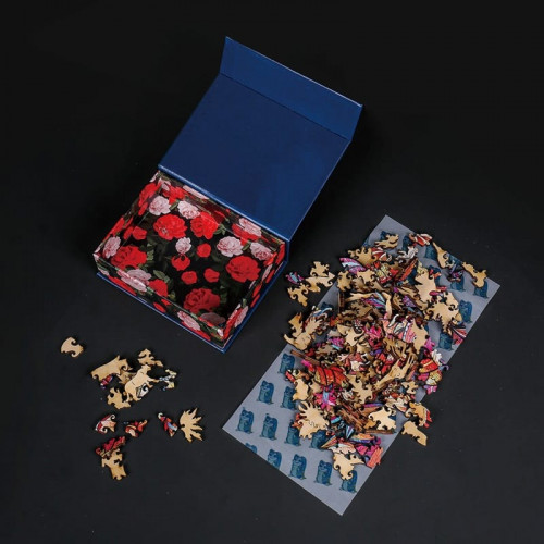 Puzzle animaux en bois Chat