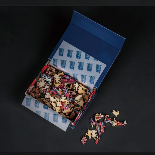 Puzzle animaux en bois Chat