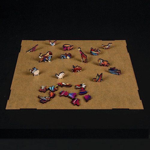 Puzzle animaux en bois Papillon