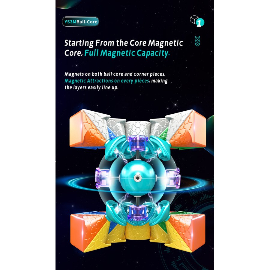 MoYu HuaMeng YS3M 3x3 Magnetique
