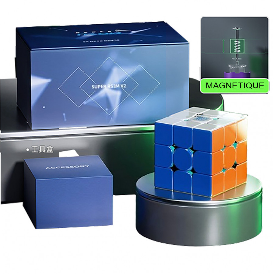 Moyu cube Jeu De Société Rubik Cube Magnétique Sans Autocollant