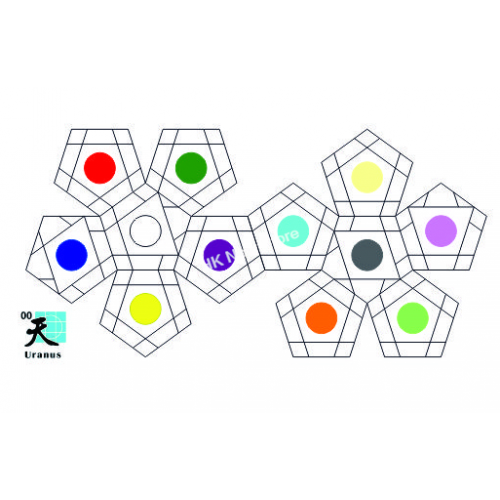 Bermuda Megaminx Ice Blue version Uranus (série limitée) 2