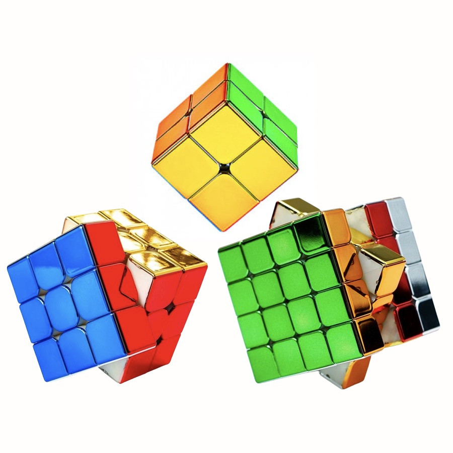 Bundle 3 cubes Métallisés Magnétiques