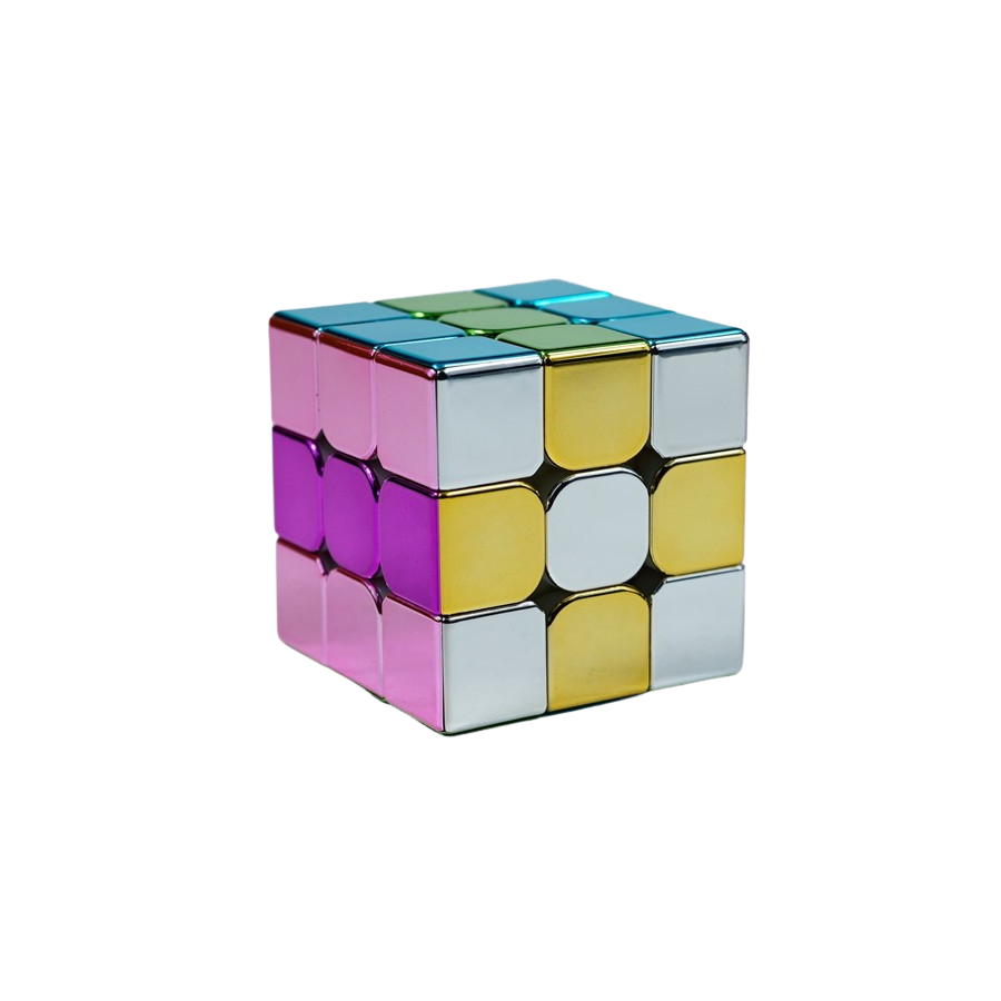Cube Métallisé 3x3 M Version Macaron