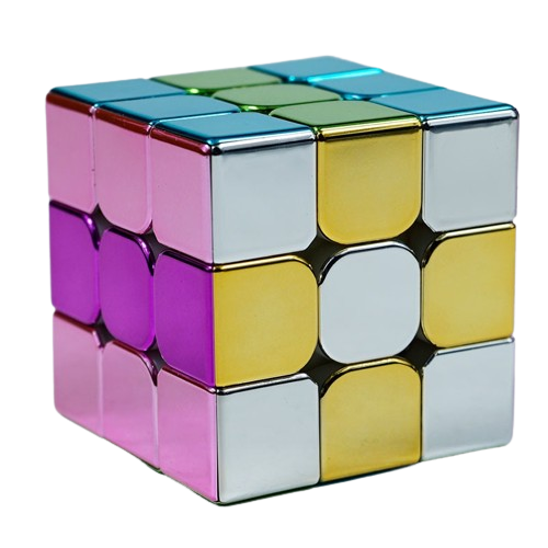 Cube Métallisé 3x3 M Version Macaron