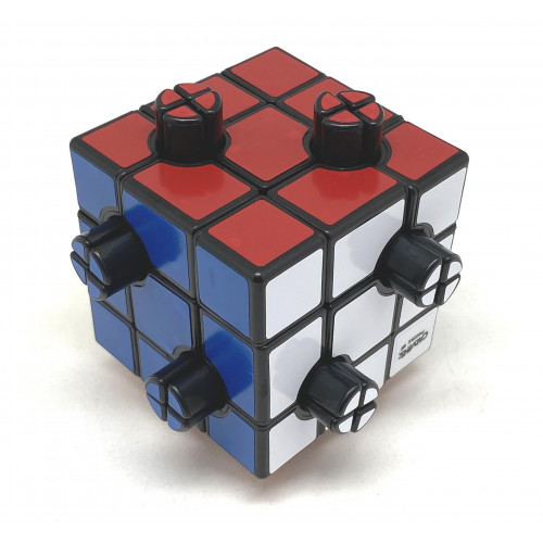 Cube Bouton 2 trous 1/4