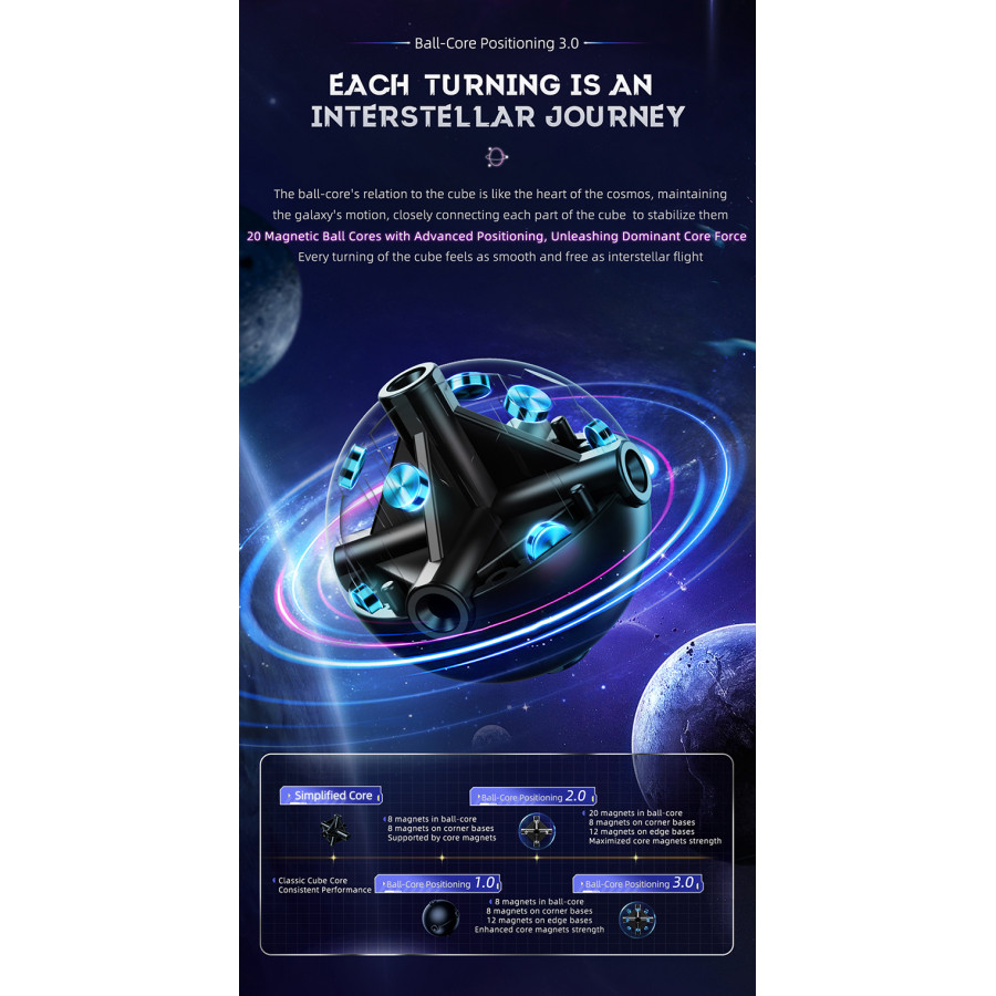 MoYu Super WeiLong 3x3 UV Ball-Core 8 aimants