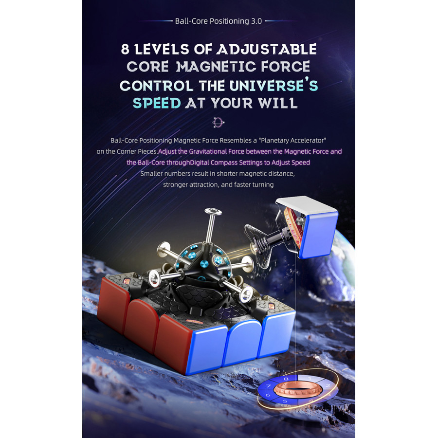 MoYu Super WeiLong 3x3 UV Ball-Core 8 aimants