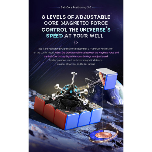 MoYu Super WeiLong 3x3 UV Ball-Core 8 aimants