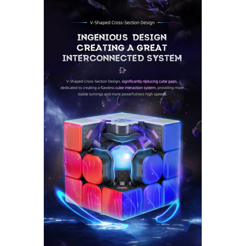 MoYu Super WeiLong 3x3 UV Ball-Core 8 aimants