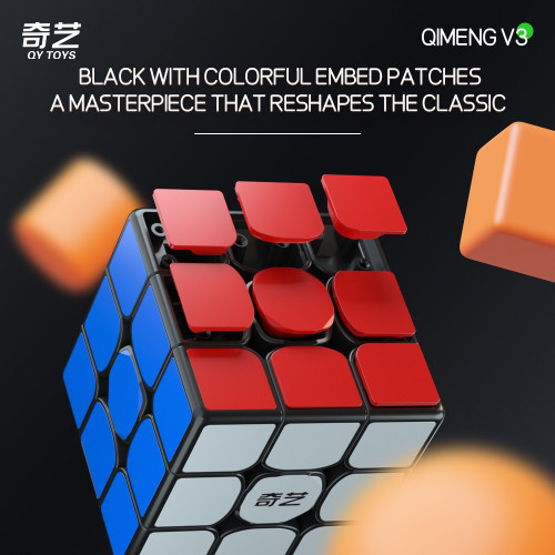 QiYi Qimeng V3 3x3 noir stickerless 2