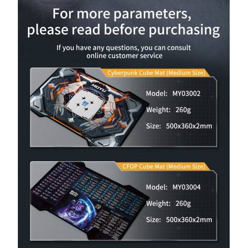 Tapis MoYu compétition CFOP Médium 2