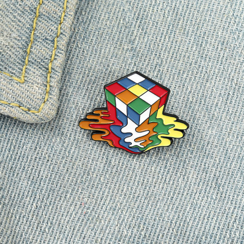 Melted Cubes Brooch