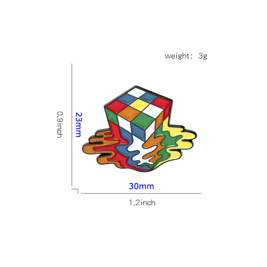Melted Cubes Brooch