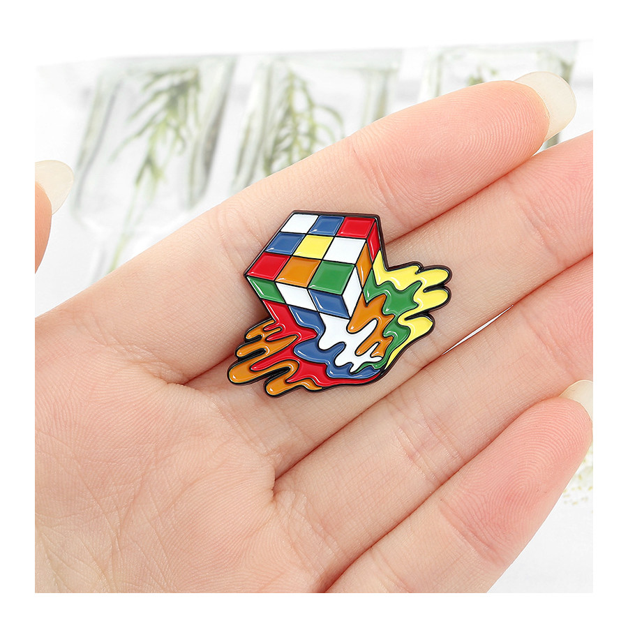 Melted Cubes Brooch