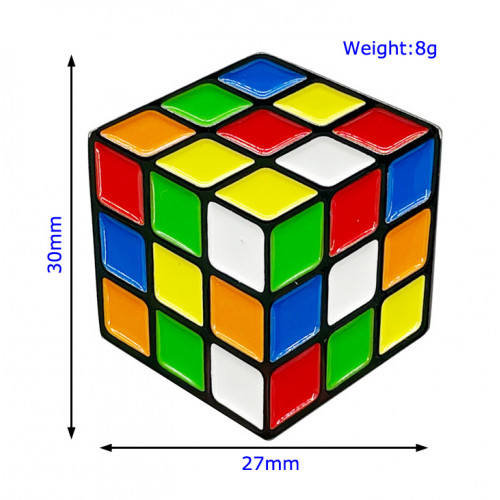 Mixed Cube Brooch