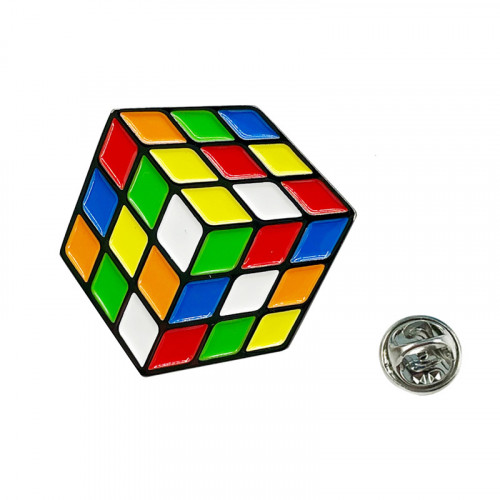Mixed Cube Brooch
