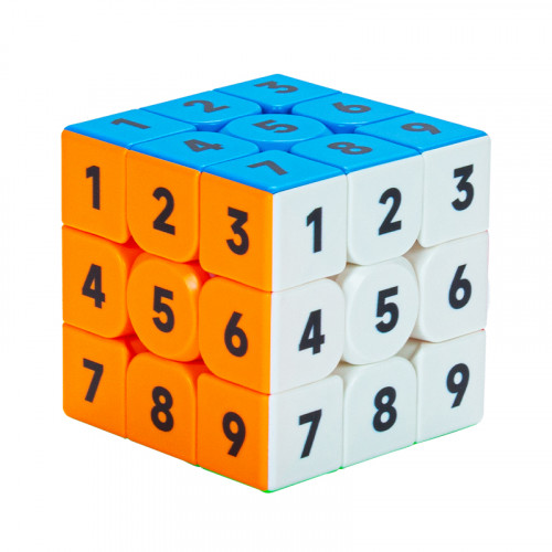 Cube 3x3 numbers UV