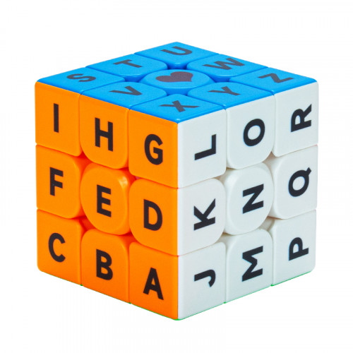 Cube 3x3 letters UV