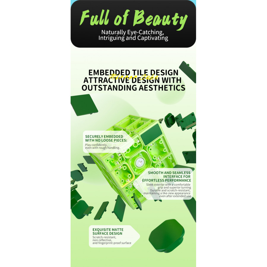 Qiyi Mirror 3x3 Tiled Magnetique