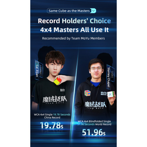 MoYu AoSu V7 4x4 Triple Track Magnetic UV