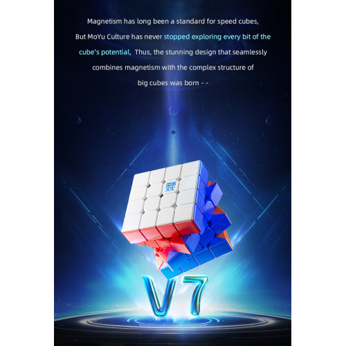 MoYu AoSu V7 4x4 Dual Track Magnetique UV